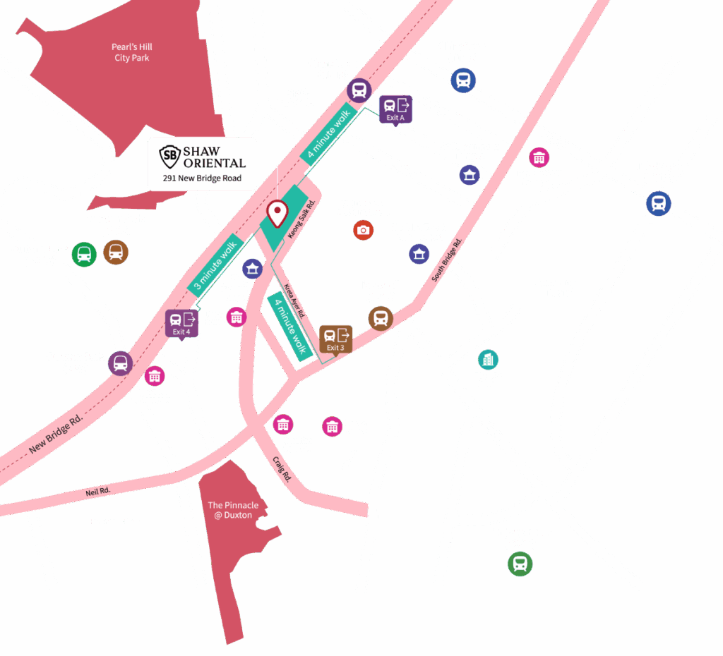 Shaw Oriental Location Map